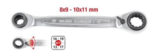 Ks Tools 503.4546, Kromvanadiumstål, 16,19 Mm, 72 Stykker, 1 Stykker, 244 G