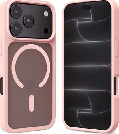 CRONG Hybrid MATTE Magnetic case with MagSafe for iPhone 18 Pro Max / 17 Pro Max - Pink