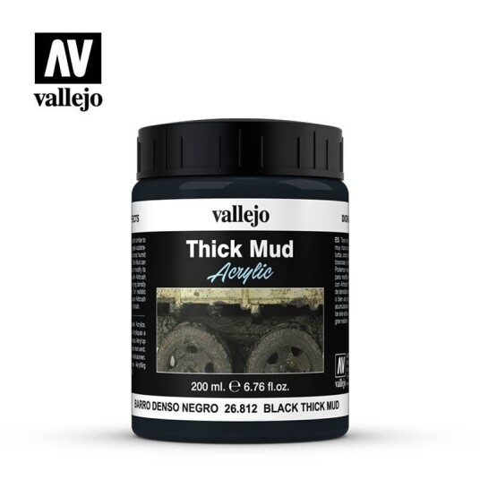 Vallejo Black Thick Mud 200ml
