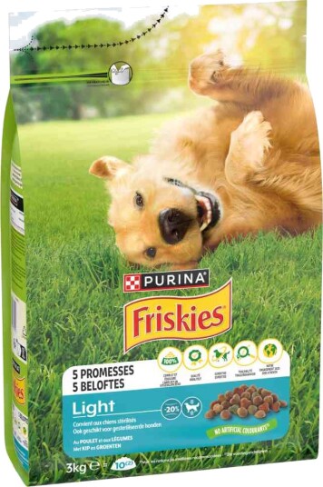 Friskies Tørrfôr Purina Light Hund Sterilized Med Og Grønnsaker Kylling 3 kg