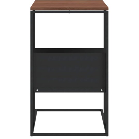 vidaXL Sidebord svart 55x36x59,5 cm konstruert tre