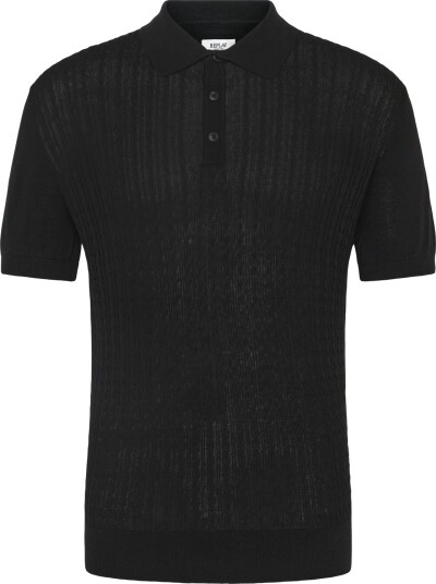 Replay Regular Natural Component Sweater Black L