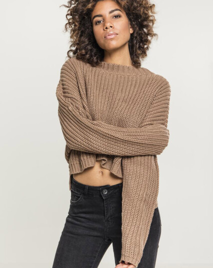 Urban Classics Women's Wide Oversize-genser Brun