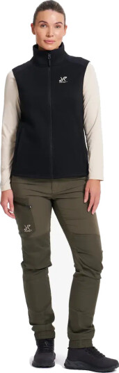 Revolutionrace Dame Overdeler Fleece & midlayers Northbound Fleece Vest Dame Black M