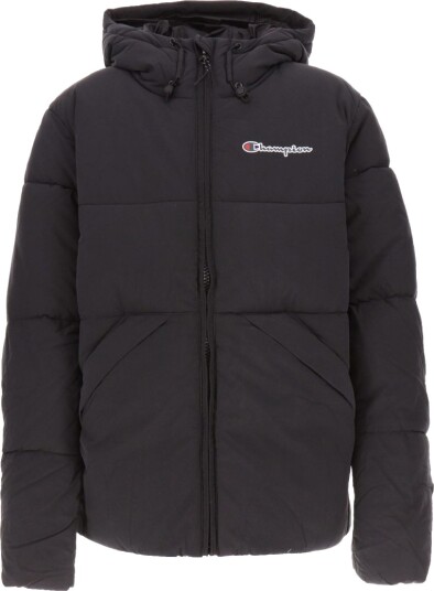 Champion Fashion Polstret Jakke Skript Logo Svart Champion 16 18 år (176 188) Dunjakke