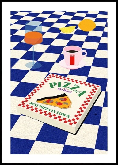 The Italian Menu Poster Plakat / 50x70cm