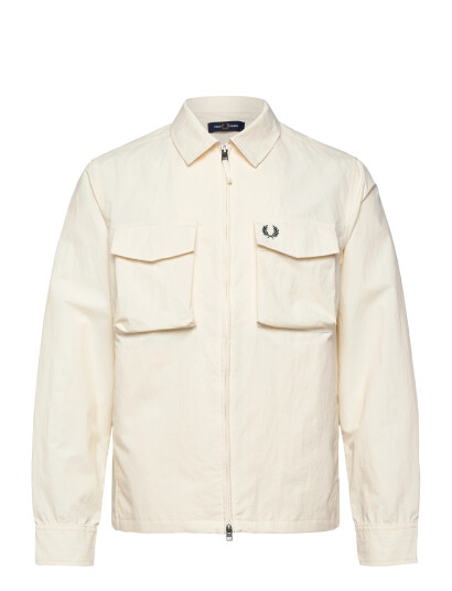 Fred Perry Ripstop Pocket Overshirt Cream L