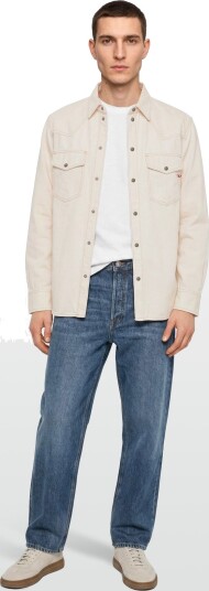 Diesel Western Shirt In Denim White S