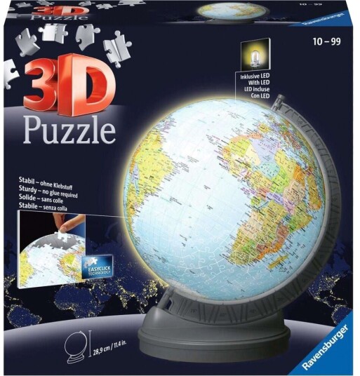 Ravensburger Globe With Light 540p 3D Puslespill