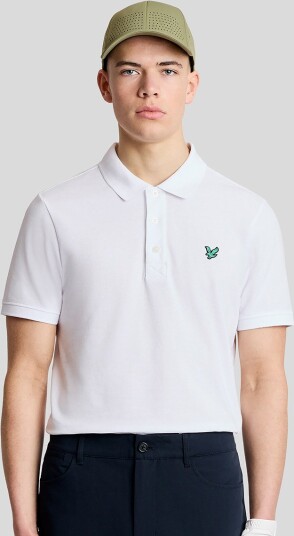 Lyle & Scott Golf Polo Shirt Hvit Golf pologenser herre White Large