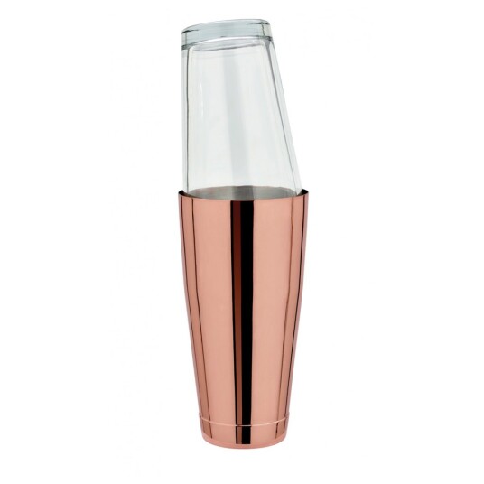 Bostonshaker kobber med glass 80 cl Bostonshaker kobber med glass 80 cl