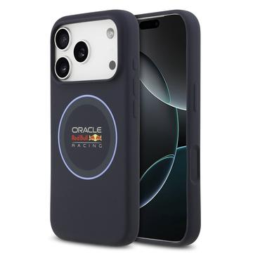 Red Bull iPhone 17 Pro Oracle Racing Blue Ring Flytende Silikondeksel - MagSafe-kompatibel - Marine