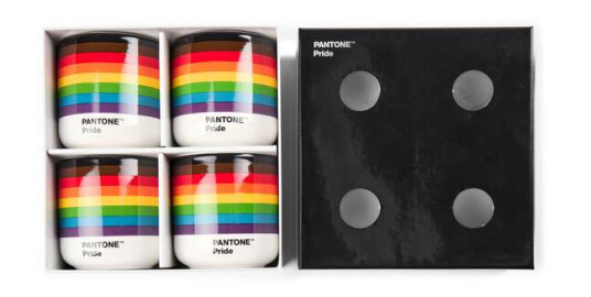 PANTONE Cortado-kopp, dobbeltvegg, 190ml, Pride , 4 stk