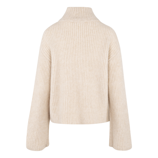 Pandora Cardigan Light Sand S Mohair zip wool cardigan Pandora Cardigan Light Sand S Mohair zip wool cardigan