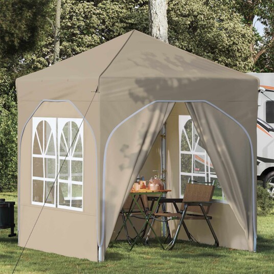  Pop up Festtelt 192 x 192 x 245 cm Krem