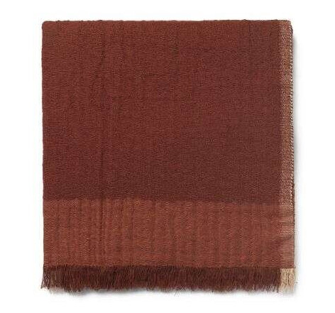 ferm LIVING Weaver pledd 120 x 170 cm Red Brown