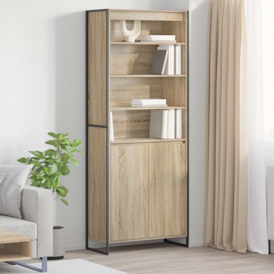  Høye Skap 2 pcs Sonoma 60 x 36 x 300 cm Konstruert tre
