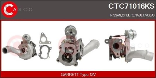 Turbolader CASCO CTC71016KS Turbolader CASCO CTC71016KS