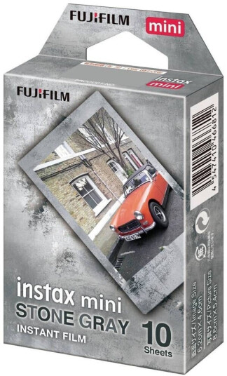 Instax Mini Film Fotopapir Stone Gray 1x10 ark