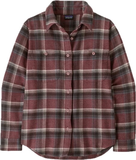 Patagonia W"s Fjord Flannel Shirt Cozy Cabin: Berry Fig XS