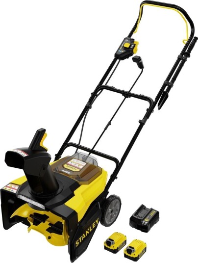 Stanley Snøfreser fatmax 46cm 2x18v 6ah scsnp460r2 med skyvefunksjon