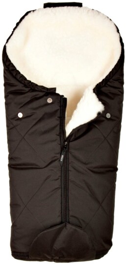 Bozz Lammeskinnspose Small Klipt Black/White