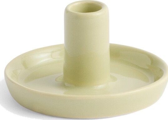 HAY Disc Lysestake XS Soft Pistasj - Rund Base for Kronlys HAY Disc Lysestake XS Soft Pistasj - Rund Base for Kronlys