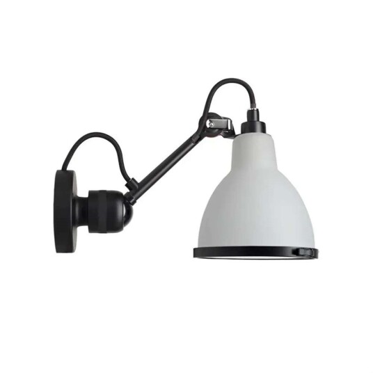 Lampe Gras 304 Bathroom Vegglampe Hvit/Svart/Polycarbonat
