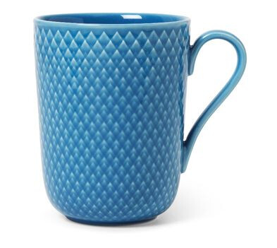 Lyngby PorcelÊn Rhombe Color kopp 33 cl, blÄ Lyngby PorcelÊn Rhombe Color kopp 33 cl, blÄ