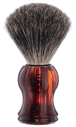 nom GUSTAV shaving brush Pure Badger Havanna