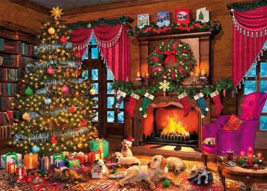 2026 Julekalender Puslespill Julekalender 1008 puslespillbrikker 24 dager Julenedtelling Julekalenderpuslespill