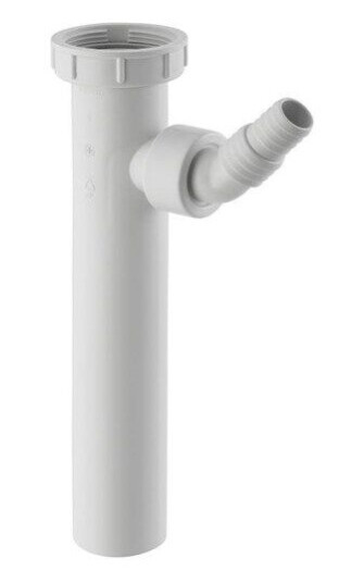 Geberit Vinklet Slangekobling med Unionsmutter 40mm G1 1/2" Plast