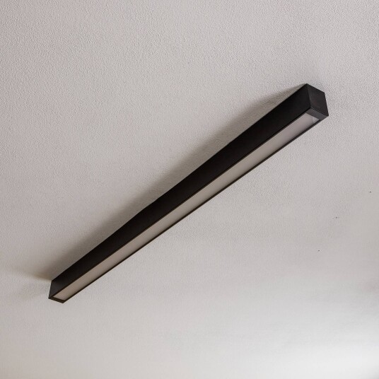 Euluna Taklampe Straight svart 122 cm