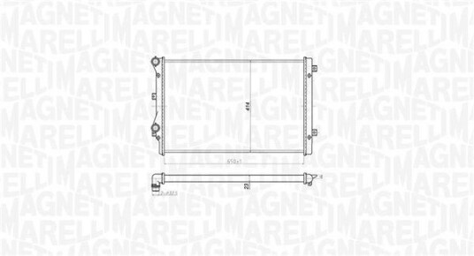 Radiator MAGNETI MARELLI 350213852000