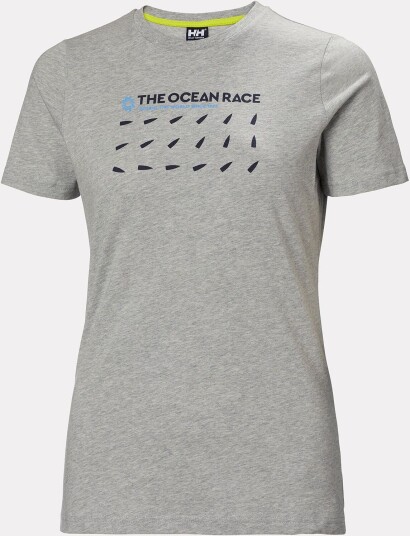 Helly Hansen Dame The Ocean Race T skjorte Grå Grå M