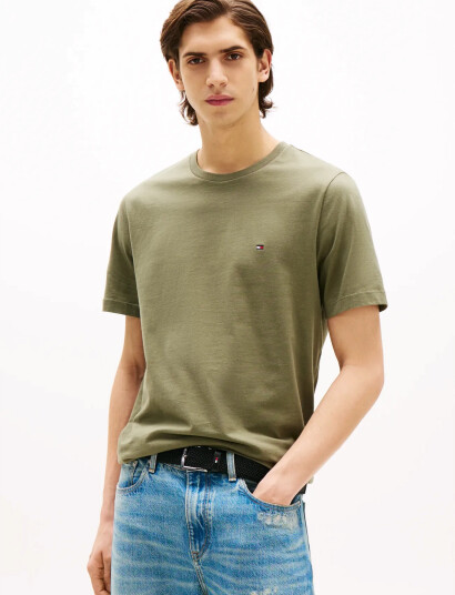 Tommy Hilfiger Ess Seasonal Reg Fit Solid Tee - Green - S