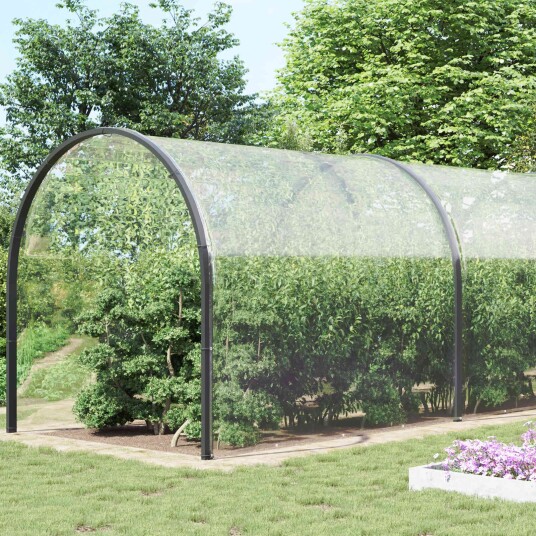 vidaXL Plante Dekke 8 x 8 m PVC Gjennomsiktig