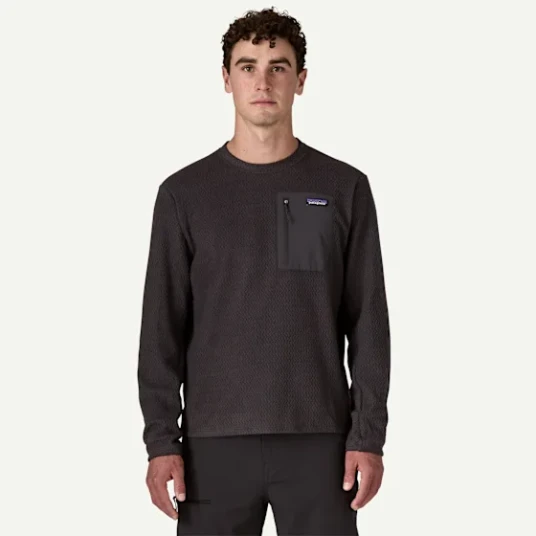 Patagonia R1 Air Crew Herre Genser Svart M