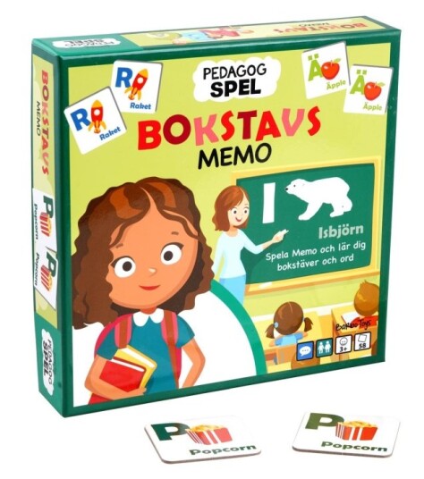 Barbo Toys Bokstavs Memo Pedagogisk Barnespill - Multi/mønster