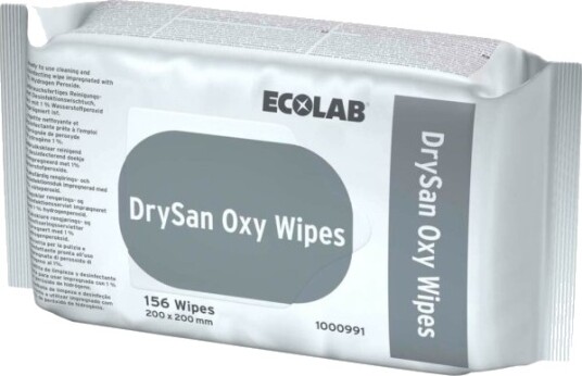 Desinfektion Drysan Oxy Wipes L20xb25cm Med Hydrogenperoxid Fødevaregodkendt,6 Pk X 156 Stk/Krt