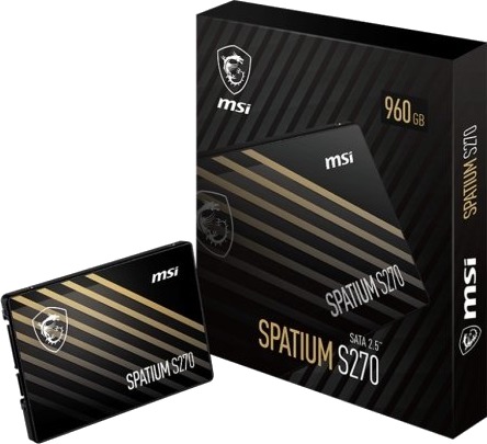 MSI Spatium S270 960 GB SATA 2.5" Intern SSD