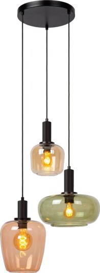 Other Brand Ilona rondell takpendel 3-lys - Svart