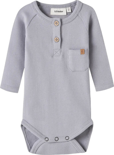 Lil"Atelier Nbmluno Ls Slim Body Lil Grey 68