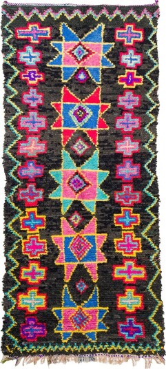 Marokkansk Boucherouite teppe 135 x 315 cm Størrelse: 135 x 315 cm