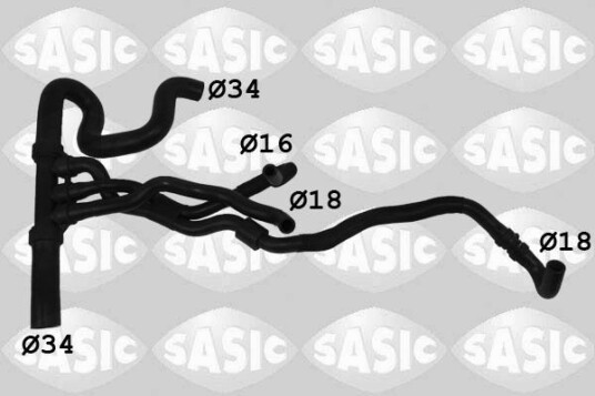 Radiatorslange SASIC 3404202