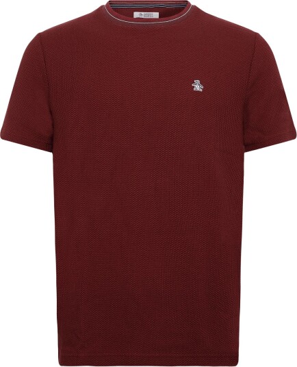 Original Penguin Cttn Tonal Txt Tippd Burgundy XL Original Penguin Cttn Tonal Txt Tippd Burgundy XL