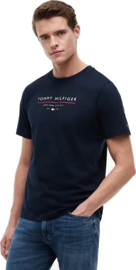 Tommy Hilfiger Brand Love New Rwb Reg Tee Navy M