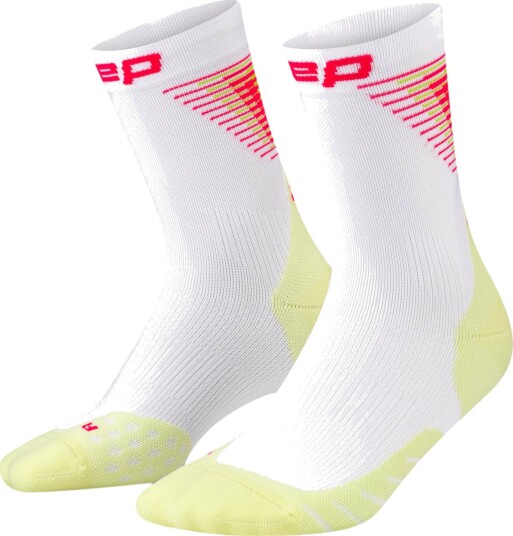 CEP Core Run Edt. Halo Socks Mid Cut WHITE/LIME II