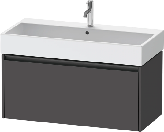 Duravit Ketho.2 Servantskap 1 Skuff 984x460 mm Grafitt Matt