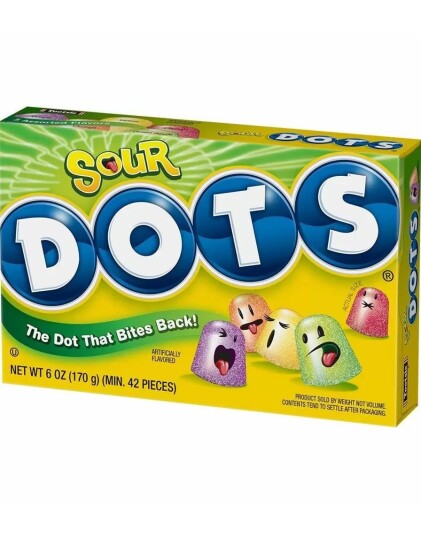 Stor Tootsie Sour Dots 184 g USA Import